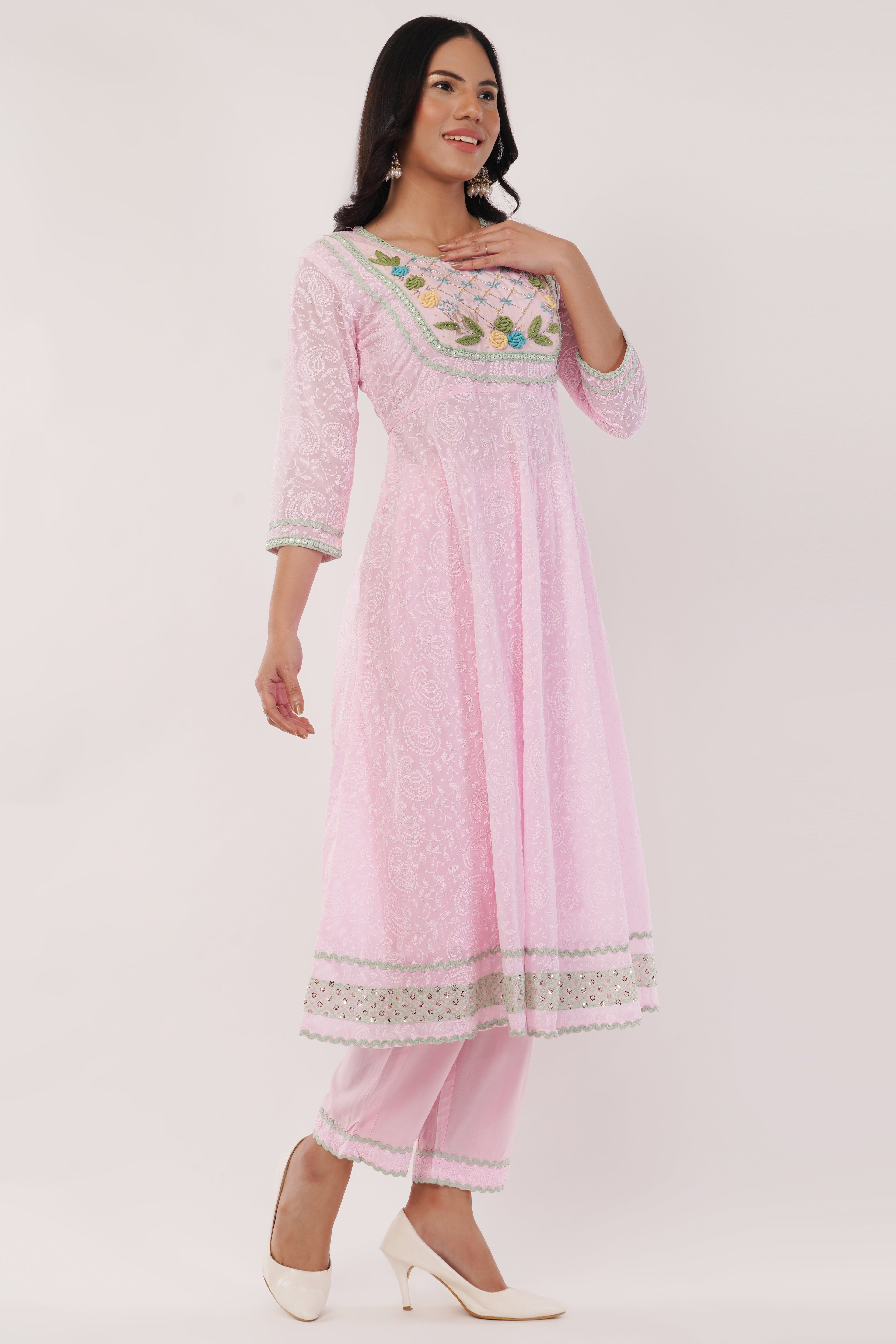 Anarkali Suit | Chikankari Work