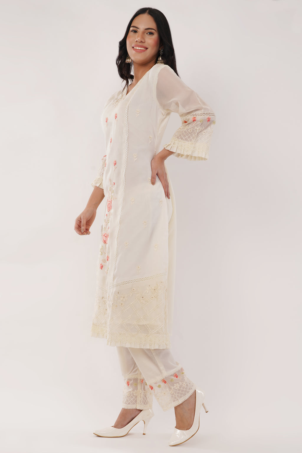 Pakistani Style Suit |Viscose organza
