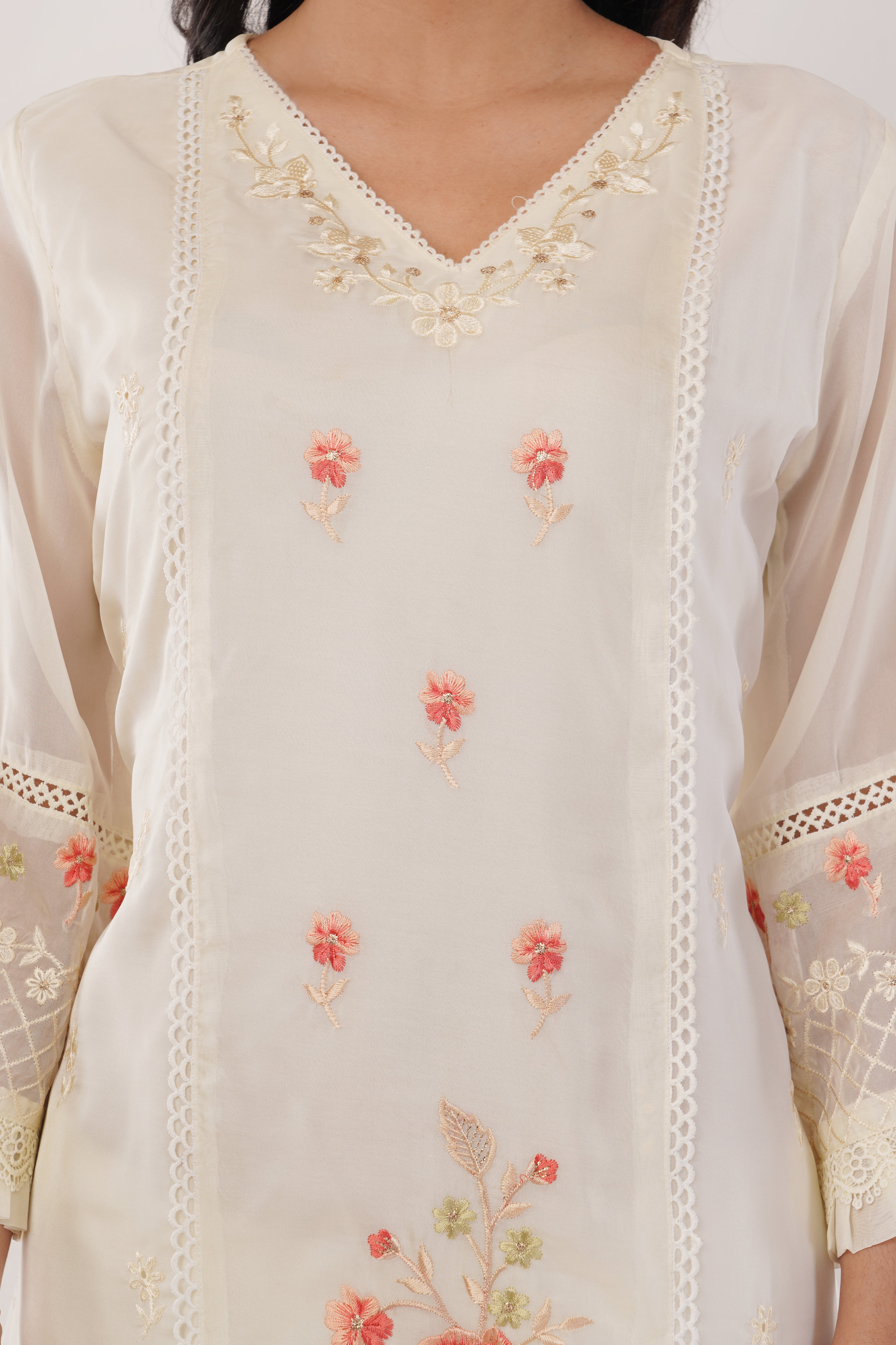 Pakistani Style Suit |Viscose organza