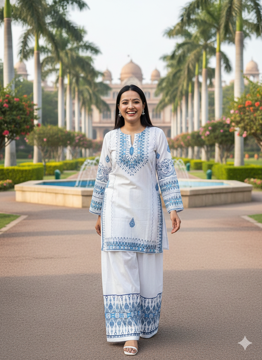 Pakistani Cord Set – Farshi Shalwar + Kurta