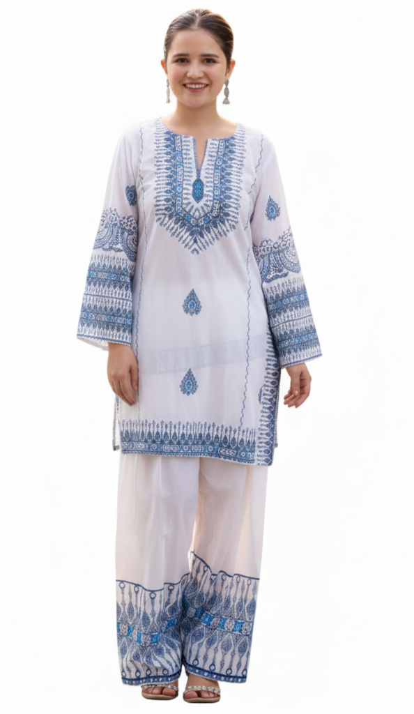 Pakistani Cord Set – Farshi Shalwar + Kurta