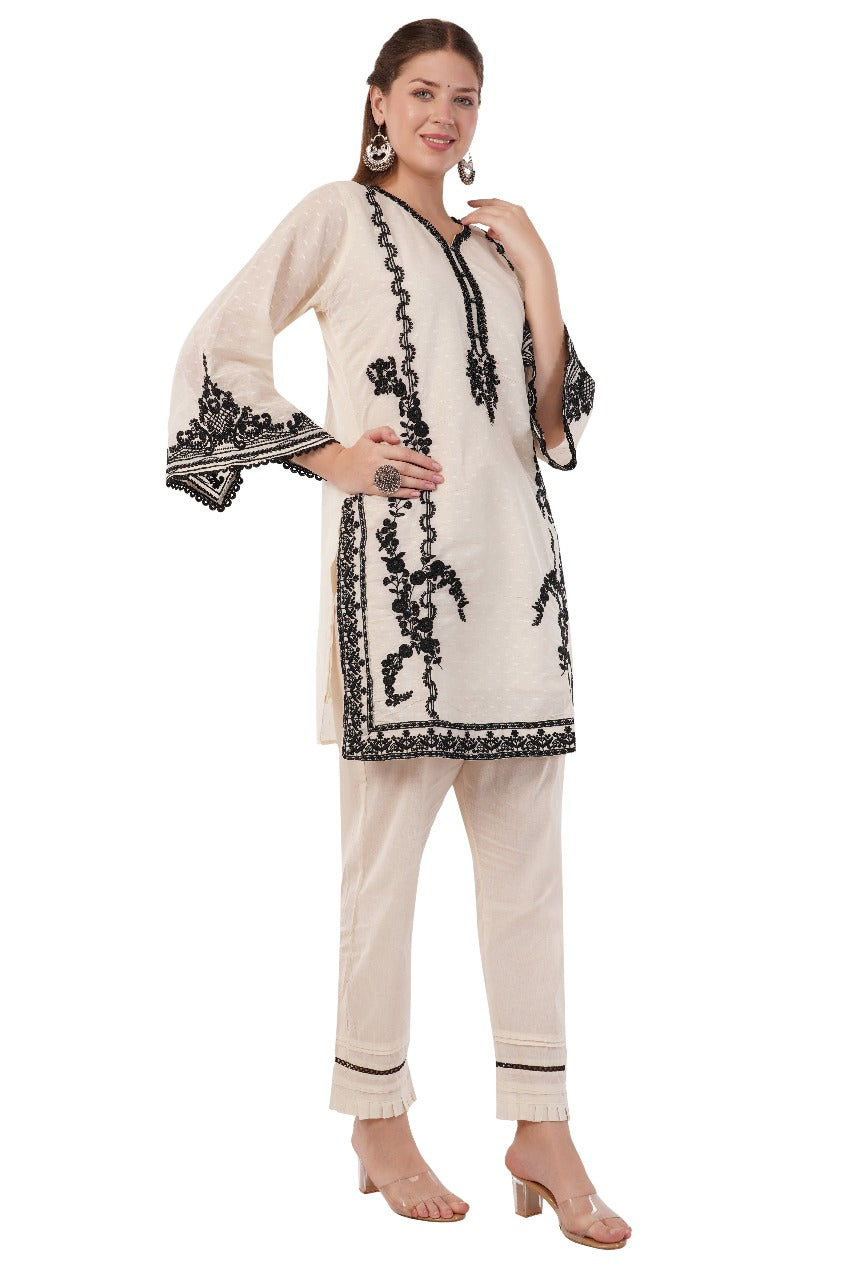 Pakistani Styled Suit | Dobby Cotton
