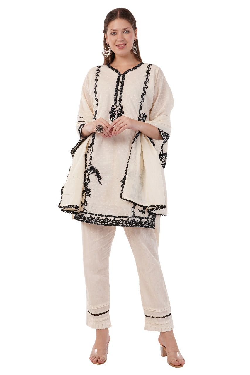Pakistani Styled Suit | Dobby Cotton